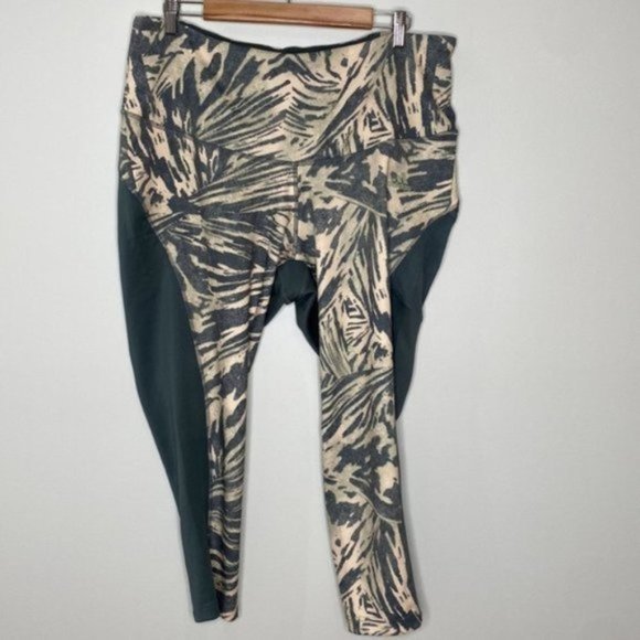 Adidas X Zoe Saldana Women Gray Blue U4U Aeroready 7/8 Leggings Plus Size 3X - Picture 7 of 15